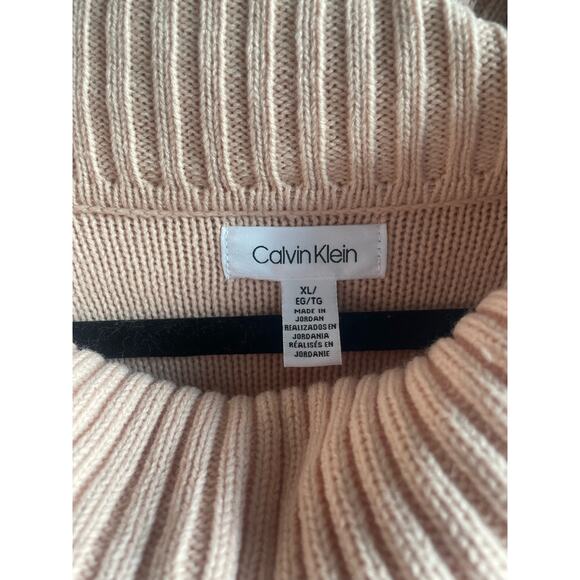 NWT Calvin Klein - Cowl Neck Sweater in Pale Pink - Size XL - Picture 2 of 6